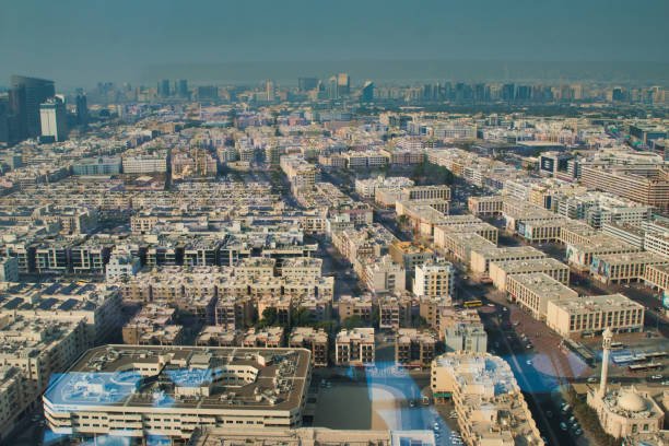 aerial view of dubai